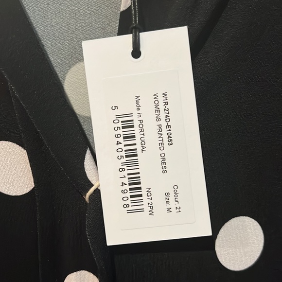 NWT Paul Smith black and white polka dot dress - Picture 8 of 8